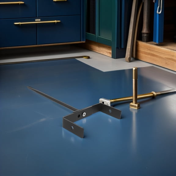 AURARMLET 2-Pack Black Downspout Support Brackets, Weather Resistant with Anchor Bolts for Easy Installation