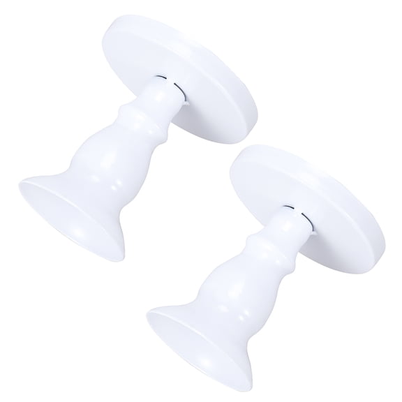 AURARMLET Set of 2 White Wedding Cake Display Plates with Cupcake Holders for Parties, Events, and Buffet Presentations