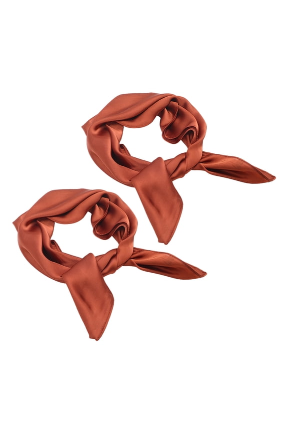 2-Pack Women's Silk-Like Scarves, Fashionable , Lightweight Travel Accessories for Everyday Use