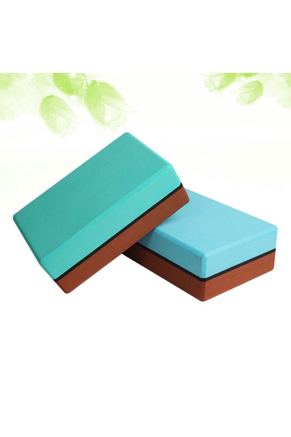 2Pcs High Compressive Strength Eva Yoga Blocks for Stretching Strength and Balance Support