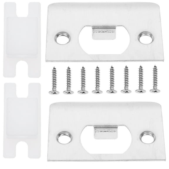AURARMLET 2-Pack Deadbolt Strike Plates for Enhanced Door Security Reinforcement, Home Installation Hardware