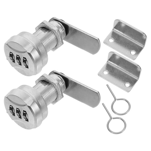 AURARMLET 2-Pack Mechanical Password Drawer Locks Zinc Alloy for File Cabinets, Mailboxes, and Office Storage Security