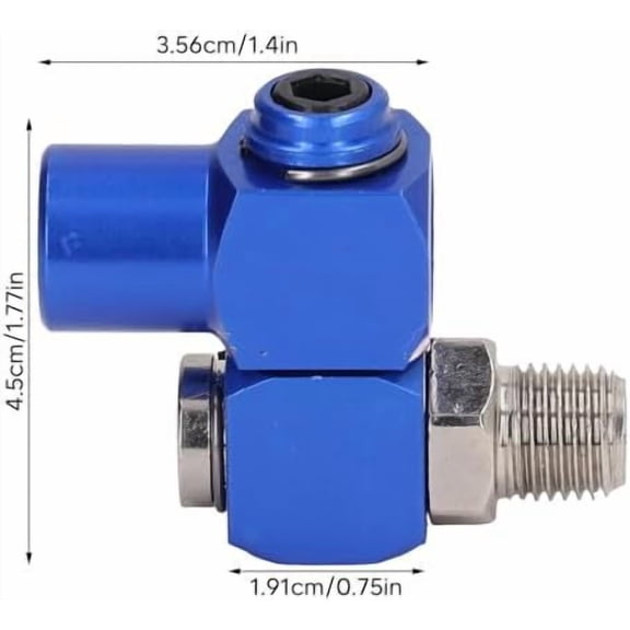 AURARMLET 2Pcs Blue Pneumatic Tube Quick Coupling with Precision Sealing