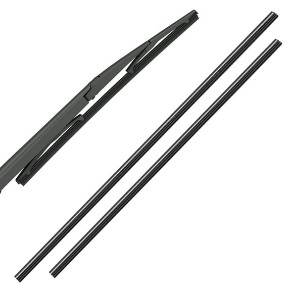 AURARMLET 2-Pack Replacement Windshield Wiper Rubber Blades Strips Black for Clear and Safe Visibility in Rainy Weather