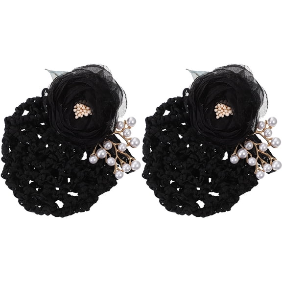 AURARMLET Hair Nets for Women Bun Holders Fabric 2Pcs