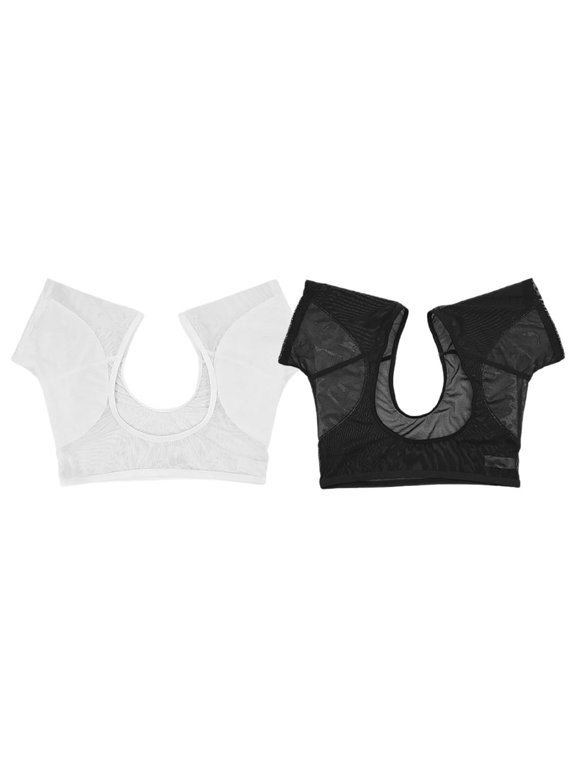 2pcs Nylon Underarm Sweat Vest Thin Design Quick Dry for Women Sports Wear