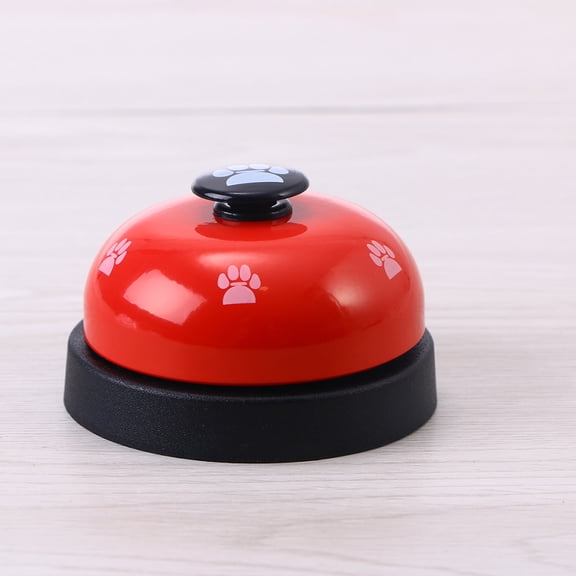 AURARMLET 2-Pack Dog Training Bells with Large Flat Buttons, Red Pet Communication Tool for Effective Training