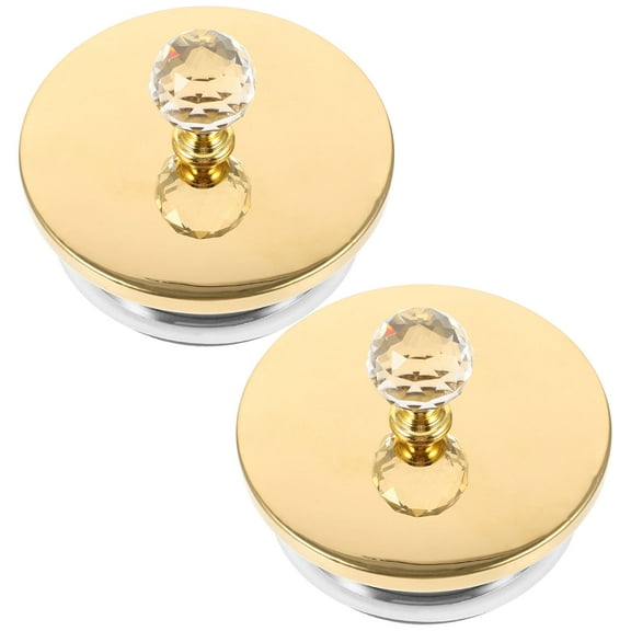 AURARMLET 2Pcs Golden Stainless Steel Kettle Lid with Convenient Strainer for Relaxing Tea Time
