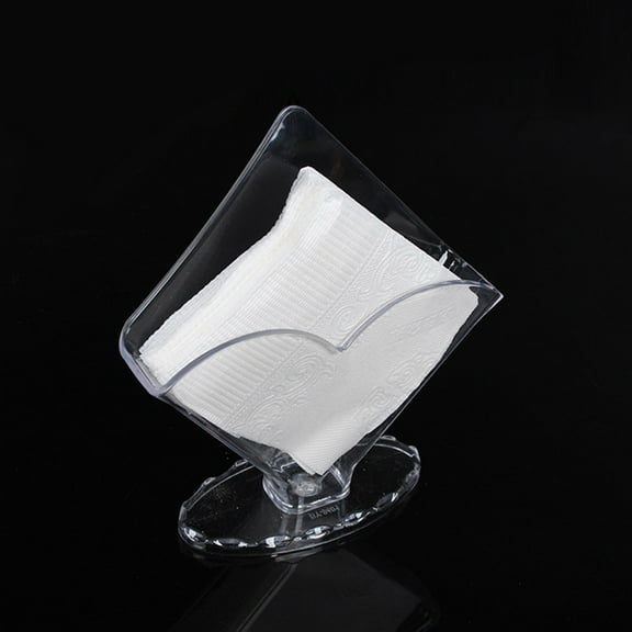 AURARMLET 2-Pack Acrylic Transparent Napkin Holders for Table, Serviette Dispenser for Home and Everyday Use