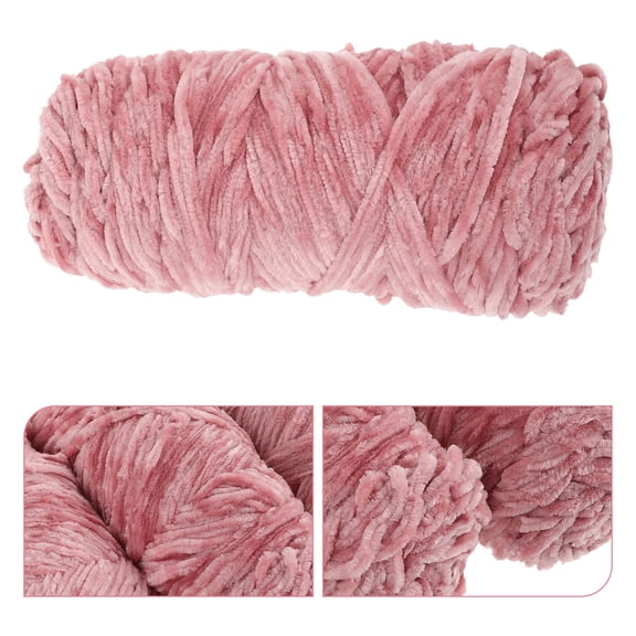 AURARMLET Pink Wool Yarn for Knitting and Craft Projects Suitable for Jewelry Making and Beading