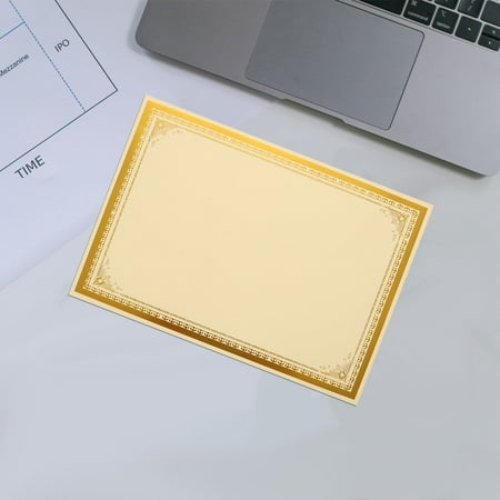 AURARMLET Golden A4 Diploma Certificate Paper for Teachers Students 30Pcs