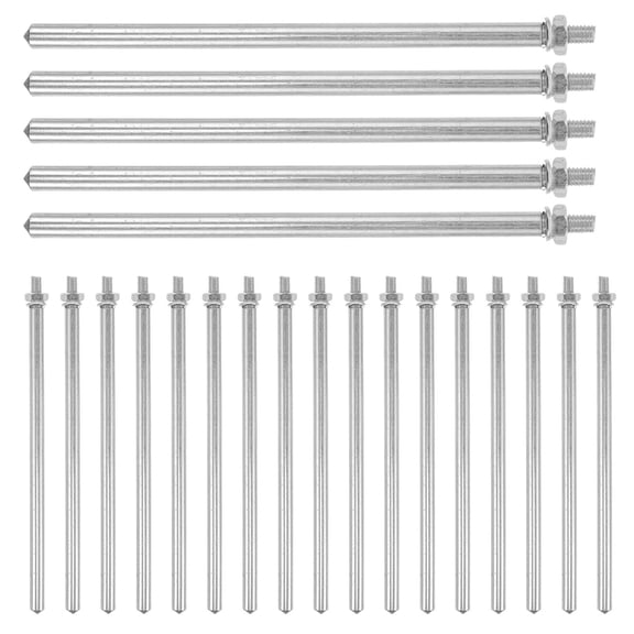 AURARMLET 30Pcs Silver Metal Thread Spool Pins for Sewing Machine Smooth Stable Stitching