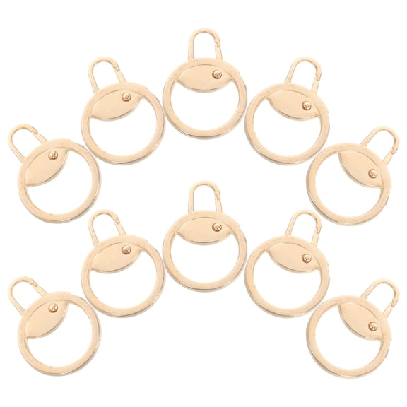 AURARMLET 30Pcs Universal Metal Zipper Pull Tabs for Jacket Luggage and Backpack Repair Durable Black