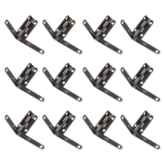 AURARMLET 32Pcs Durable Golden Iron Hinges for Wooden Box Jewelry Case and Decorative Furniture