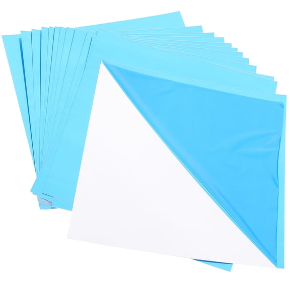 AURARMLET Pet Material Diy Mirror Stickers 32Pcs 5.9X5.9In Silver Wall Decals