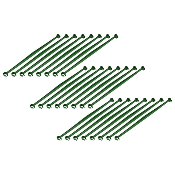 AURARMLET 36Pcs Green Garden Stake Connectors for Tomato Cages with Weather Resistant Plastic Material