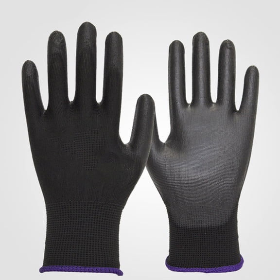 AURARMLET 3 Pairs Black Ventilation Work Gloves Multipurpose Wear Resistant Hand