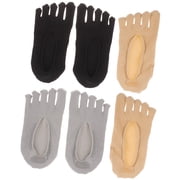 AURARMLET 3 Pairs Women s Toeless Socks Invisible Nylon Breathable Design for Outdoor Activities and Everyday Comfort