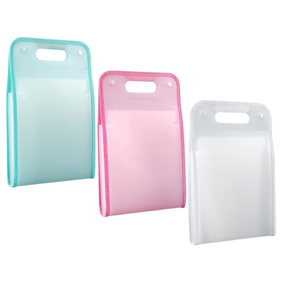 AURARMLET 3-Pack Accordion File Organizer Folders for Office Documents, Receipt Storage, and Document Management