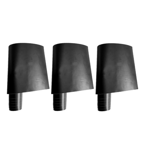 AURARMLET 3-Pack Black PVC Car Windshield and Window Decals Racing Style Sunshade Blocks UV Rays