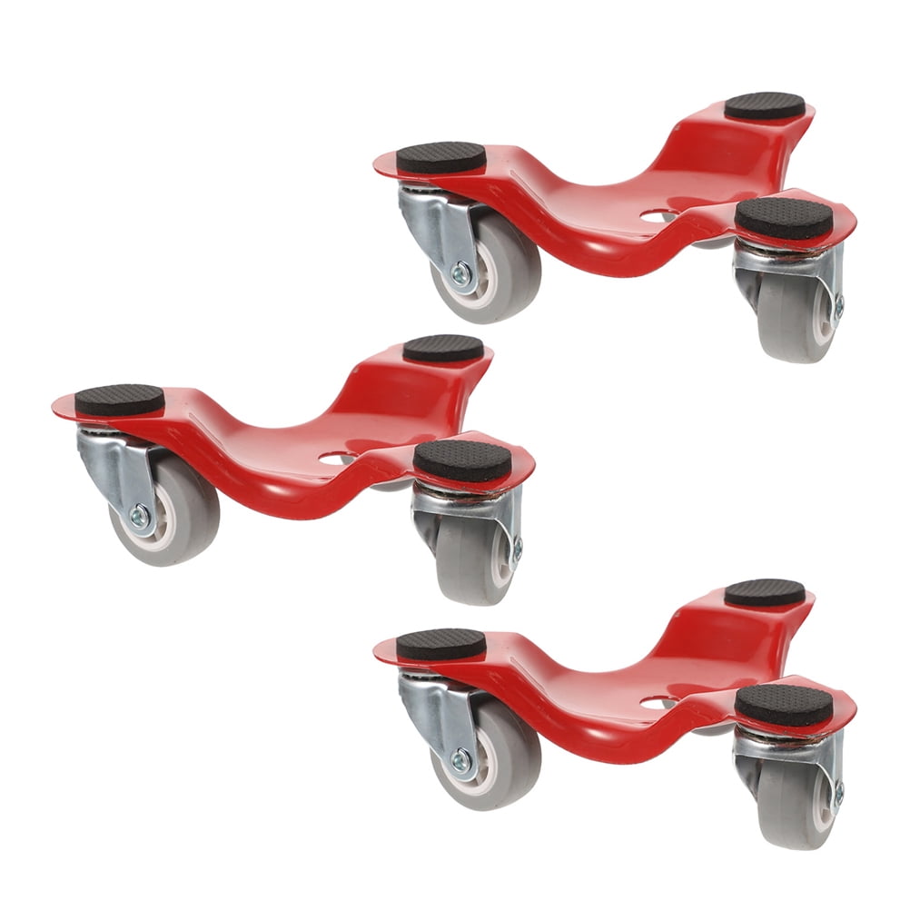 AURARMLET Red Metal Furniture Moving 3-Piece Set for Office and Home Use Heavy Duty Moving Tool