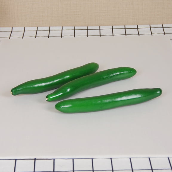 AURARMLET 3Pcs Fake Cucumber Prop Simulation Vegetables for Home Furnishing and General Users
