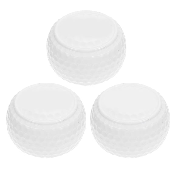 AURARMLET 3-Pack Soft Rubber Flat Golf Practice White for Indoor Outdoor Putting Training and Golf Practice