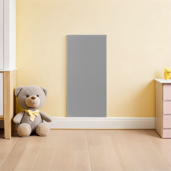 AURARMLET Soft Anti-Collision Wall Stickers Light Grey Xpe for Playroom Safety 3Pcs