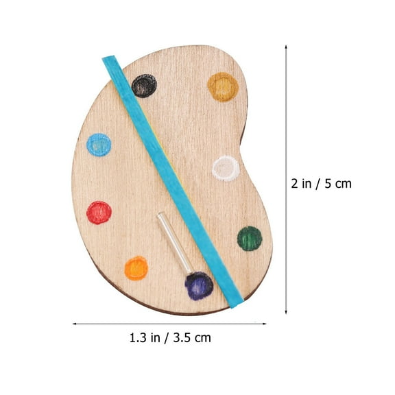 AURARMLET DIY Projects Drawing Color Pallet Model Wood 3Pcs