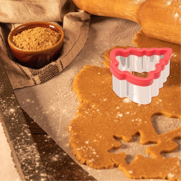 AURARMLET 3-Piece Stainless Steel Christmas Tree Cookie Cutter Set for Baking Homemade Cookies and Biscuits