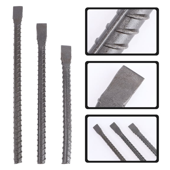AURARMLET 3-Piece High Carbon Steel Stone Carving Chisel Set, Resistant Rock Breaking Masonry Hand Tools, Black