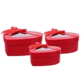 thumbnail image 1 of AURARMLET 3Pcs Valentine Day Red Heart Boxes Paper Box for Candy and Flower Packaging, 1 of 6