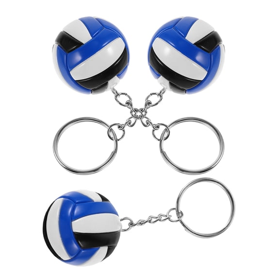 AURARMLET 3Pcs Volleyball Keychain Set Multiuse Sports Bag Tags for Social Activities