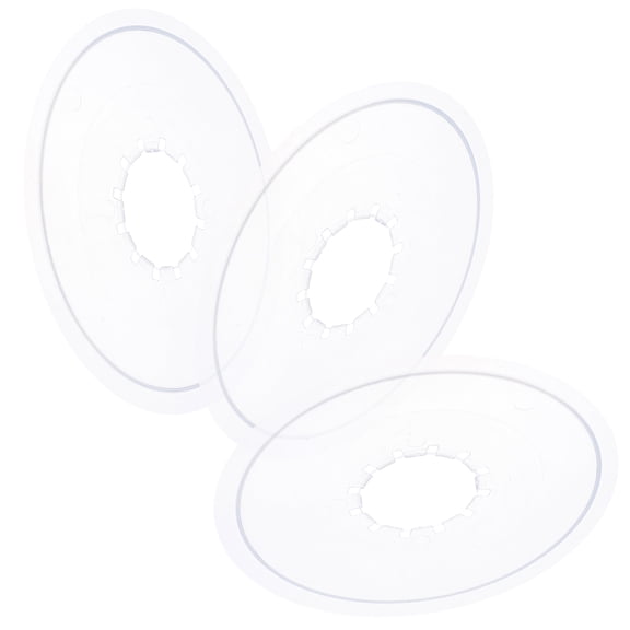 AURARMLET Set of 3 White Plastic for Road Bikes, Bike Wheel Protectors with Simple Design