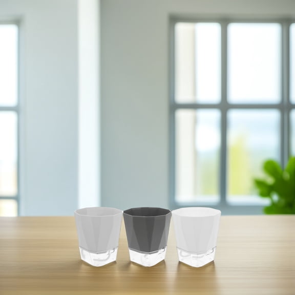 AURARMLET 3Set Automatic Water Absorbing Flowerpot with Transparent Bottom for Gardeners