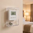 AURARMLET 3pcs Thermostat Lock Box with Key, Clear Thermostat Cover ...