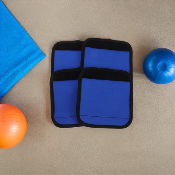 AURARMLET 4 Pcs Gym Hand Grips with Lifting Pads for Weightlifting and Fitness Workout