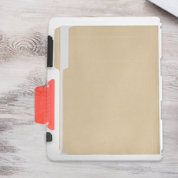 AURARMLET 40Pcs Hanging File Folder Labels with Large Insert Area, Brief Design for Office and Home Organization