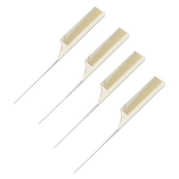 AURARMLET Durable Anti-Static Steel Hairdressing Comb for Professional Styling 4Pcs