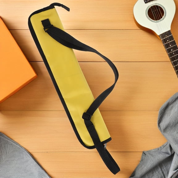 AURARMLET 4Pairs Yellow Oxford Cloth Drumstick Storage Case Portable Drumstick Holder for Home Use