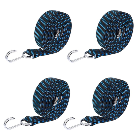 AURARMLET 4Pcs Antiwear Polypropylene Galvanized Hook Fastening Straps Car Roof Rack Straps 78.60X1.18X0.12in