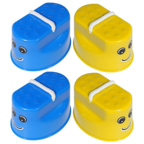 AURARMLET 4-Pack Walking Stepper Balance Stilts in Assorted Colors for Kids Strength and Coordination Exercise