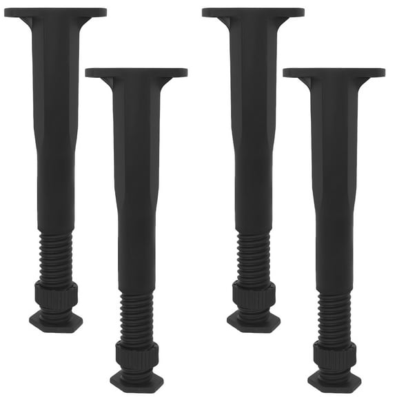 AURARMLET 4Pcs Black Bed Frame Replacement Legs with T Shaped Design for Maximum Stability