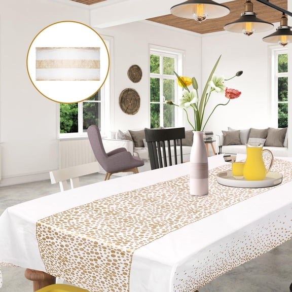 AURARMLET 4Pcs Disposable Decorative Tablecloth for Party and Home Use