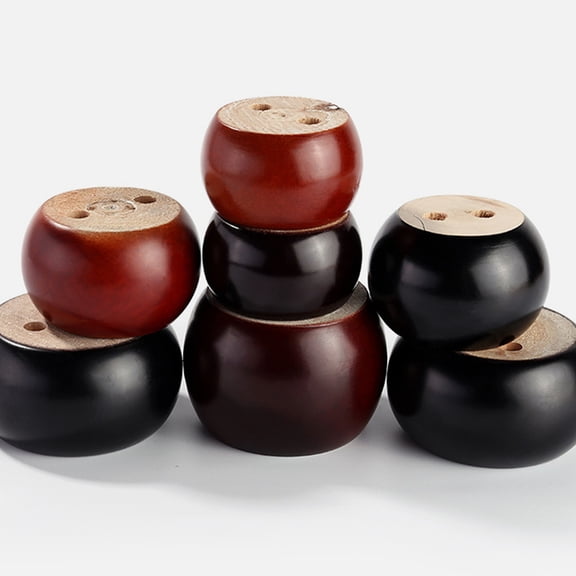 AURARMLET 4-Pack Round Wood Sofa Legs 3.14x3.14x1.97in Stable Furniture Support Feet for Sofas and Chairs