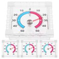 thumbnail image 1 of AURARMLET 4-Pack Home Window Thermometer with Accurate Temperature Display and Transparent Design for Indoor Use, 1 of 8