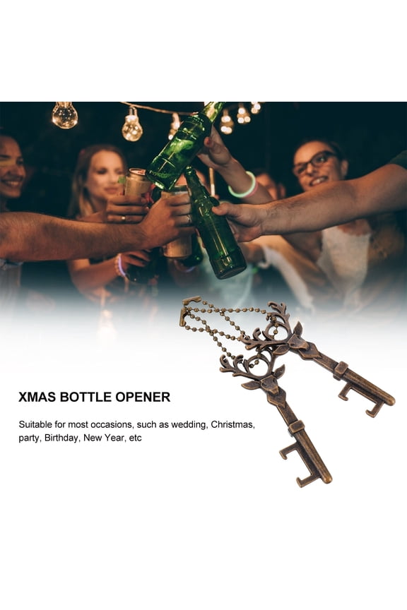 Set of 4 Deer-Shaped Keychain Bottle Openers for Women, Stylish and Practical Accessories