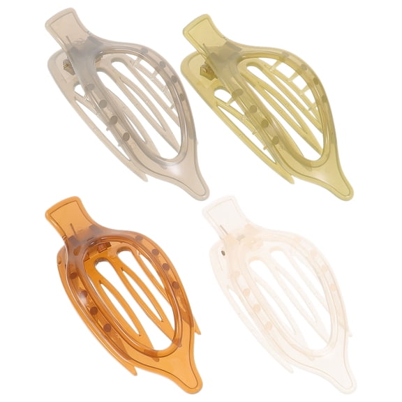 AURARMLET Set of 4 Large Acrylic Hair Clamps for Thick Hair, Perfect for Outdoor Activities and Daily Use