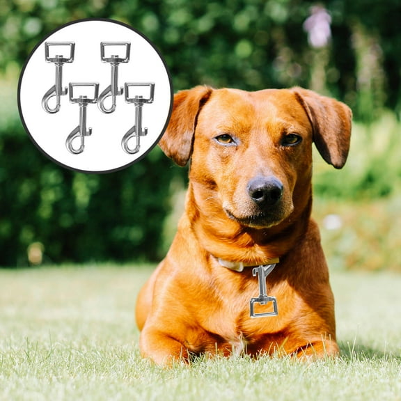 AURARMLET Dog Leash Clasps 360-Degree Rotating Snap Hooks for Pets and DIY 4Pcs