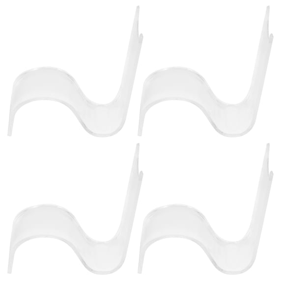 AURARMLET 4Pcs Simple Shoes Rack for High-Heeled Shoes with Transparent Acrylic Design